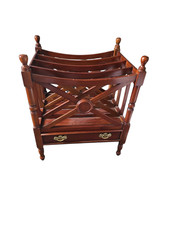 VINTAGE Mahogany Canterbury