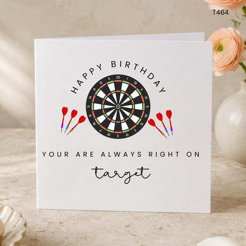 Funny birthday card darts - funny,