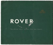 Rover P4 60 75 90 1956-57 UK Market Sales Brochure