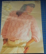 Sirdar Sunseeker Collection Women's Sweater Knitting Pattern 7093