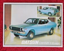DATSUN Cherry F II Coupe car sales brochure sheet 1977 1978