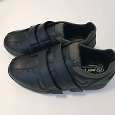DB Easy B mens casual leather shoe black rubber soles UK8 Euro42 US9 strapped
