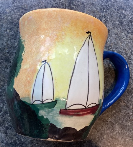 Hand made pottery sailing - pottery,