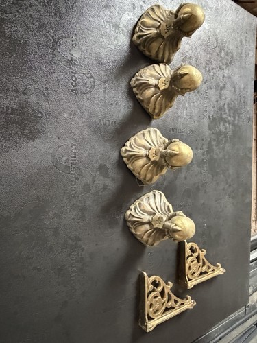 Four decorative brass ball - brass, and