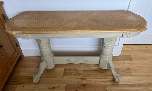 Large painted oak console - large, hall