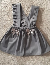 GIRLS PLAIN SCHOOL SKIRT AGE 2-13 YEARS ANY COLOUR ROMANY SPANISH NEW FRILL