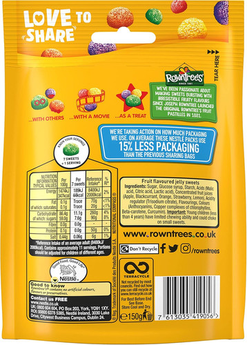 Rowntrees jelly tots sweets - rowntrees,