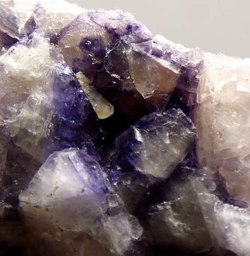 Blue john fluorite crystal - blue,