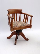 Oak swivel captain - swivel, chair