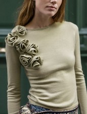 Zara light khaki Knit Jumper
