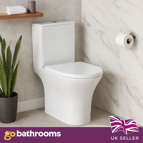 Rimless close coupled toilet - close,