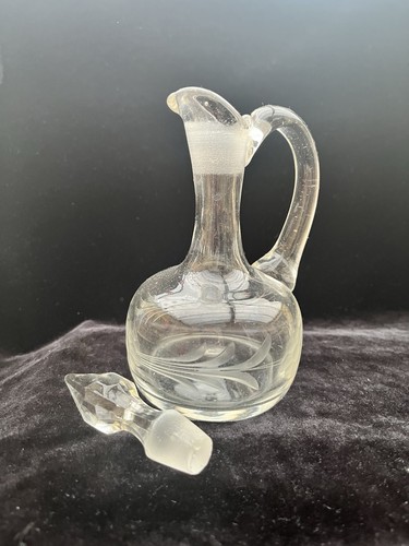 Victorian glass decanter cruet