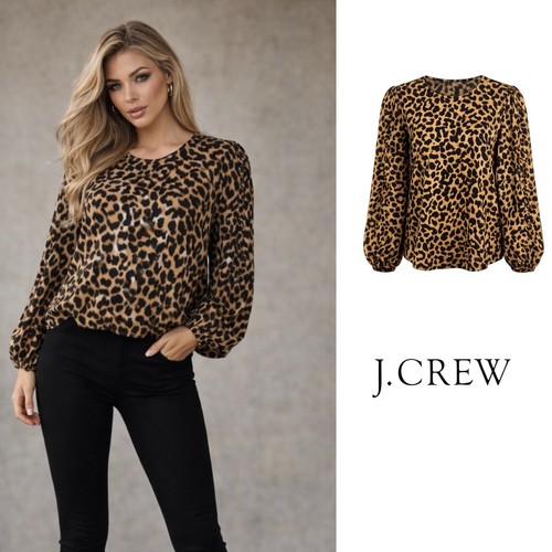 New crew woman - woman's, leopard