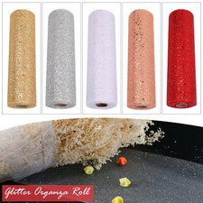 Glitter Tulle Fabric Roll 25m