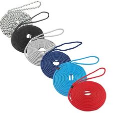 Dockline Double Braid Polyester Marine boat Mooring rope Spliced Dock Line warps