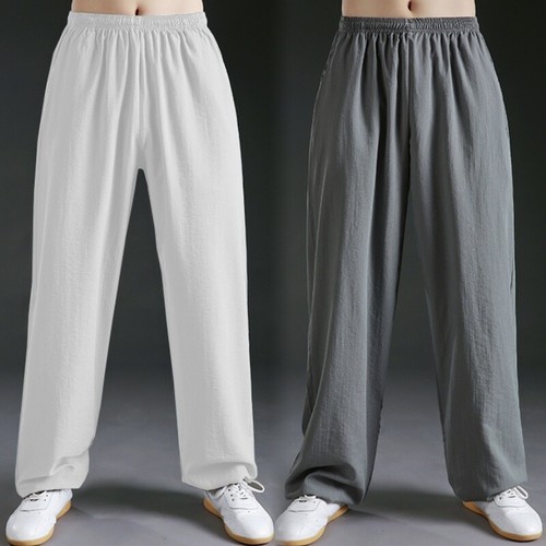 Men kung cotton baggy pants - cotton,