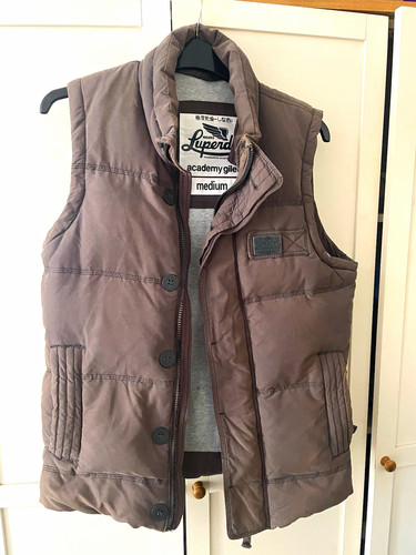 Superdry academy gilet grey - academy,