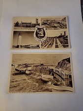 Vintage Postcards of Plymouth Set of 2 Unused Good Condition