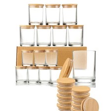 15 Pack 7oz Clear Candle Jars