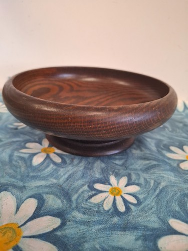 Vintage footed turned wooden - vintage,