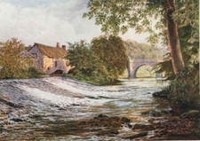 Baslow on the Derwent River -