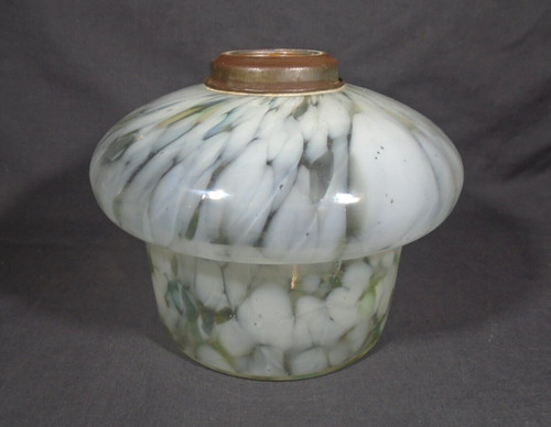 Antique clear white spatter - white,