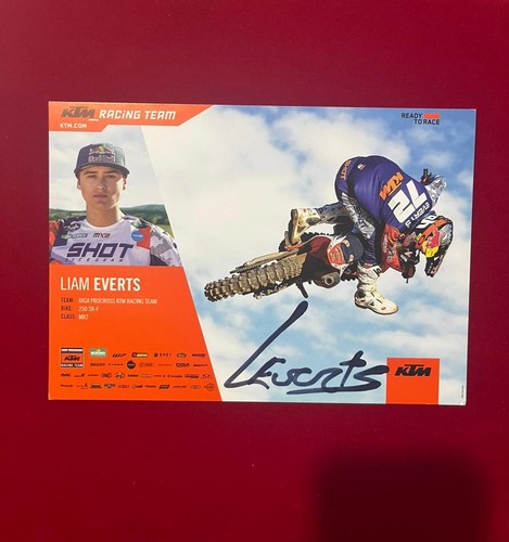 Liam everts hand signed promo - everts,