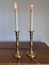 Vintage Pair Heavy Solid Brass