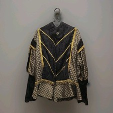 Mens Black Doublet Elizabethan