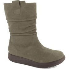 Strive Fleur Womens Ladies Orthotic Mid Calf Zip Up  Taupe Boots Size UK 5-8