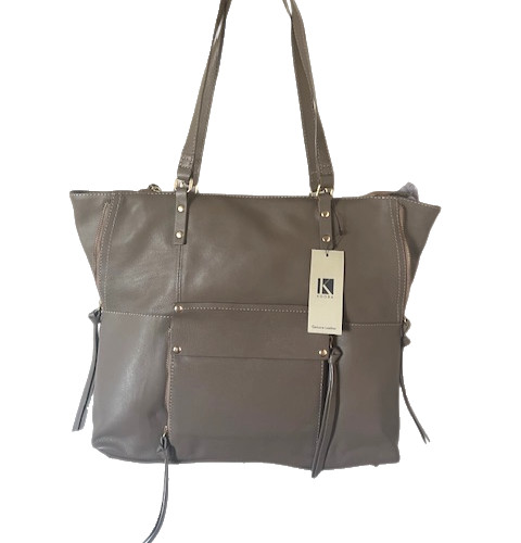 Kooba purse taupe pebbled - kooba,