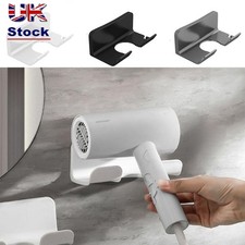 Wall Mounted Hair Dryer Holder Plastic Storage Rack  Bathroom Accessories