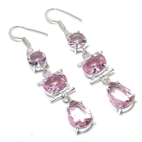 Pink kunzite gemstone - pink,