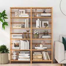 Wisfor 6 Tier Bamboo Bookshelf