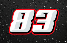 3 X Custom Racing Numbers -
