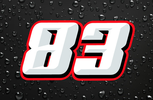Custom racing numbers - x,