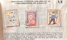 CZECHOSLOVAKIA UNESCO BIRD