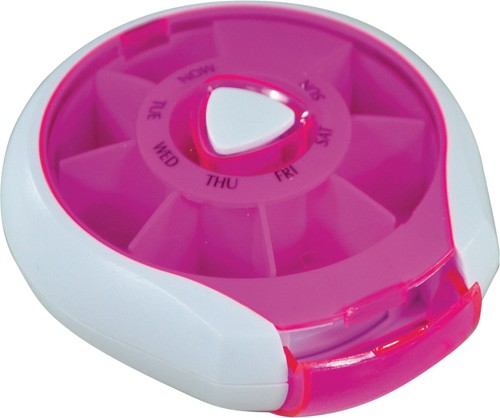 Compact weekday pill dispenser - pill,