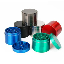 4 Part Assorted Grinder Metal Diamond Teeth Aluminium Magnetic Tobacco Herb 40mm