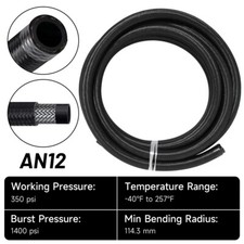 16.4FT 5M AN12 Nylon Stainless