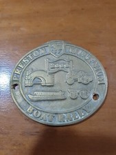 Canal Boat Commemorative Plaque, Solid Brass, Preston Millennium Boat Rally 2000