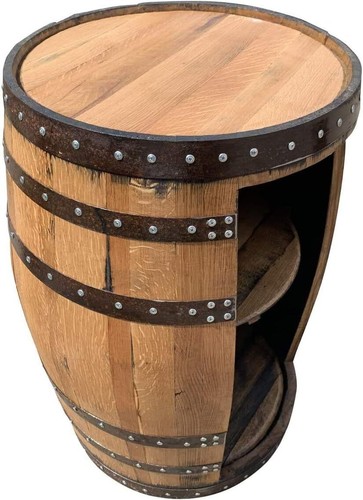Barrel bar home - bar, oak