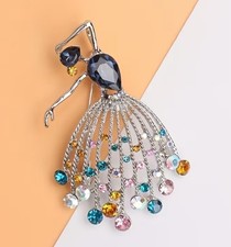 Fashion ballerina Brooch Pin