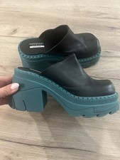 Leather mules Topshop Chunky