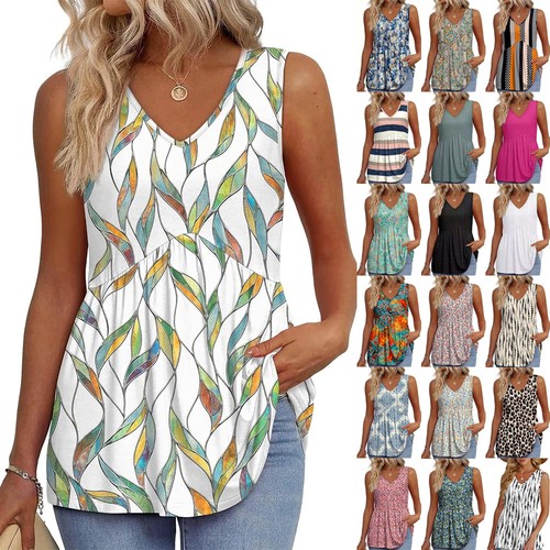 Ladies sleeveless neck - ladies, tops