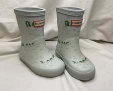 HUNTER KIDS Classic Nessie Print Wellington Boots Infant Size UK 4 EU 21
