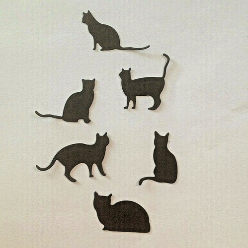 Cat silhouette die cuts - silhouette,