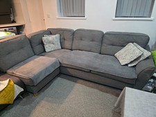 grey left corner sofa used pre