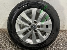 2012 VOLKSWAGEN TRANSPORTER 16" ALLOY WHEEL AND TYRE 205/65/16 7E0601025N