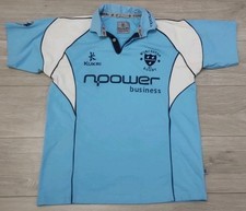 Worcester Warriors Rugby Away Shirt - Kukri Medium Jersey Blue Vintage Top